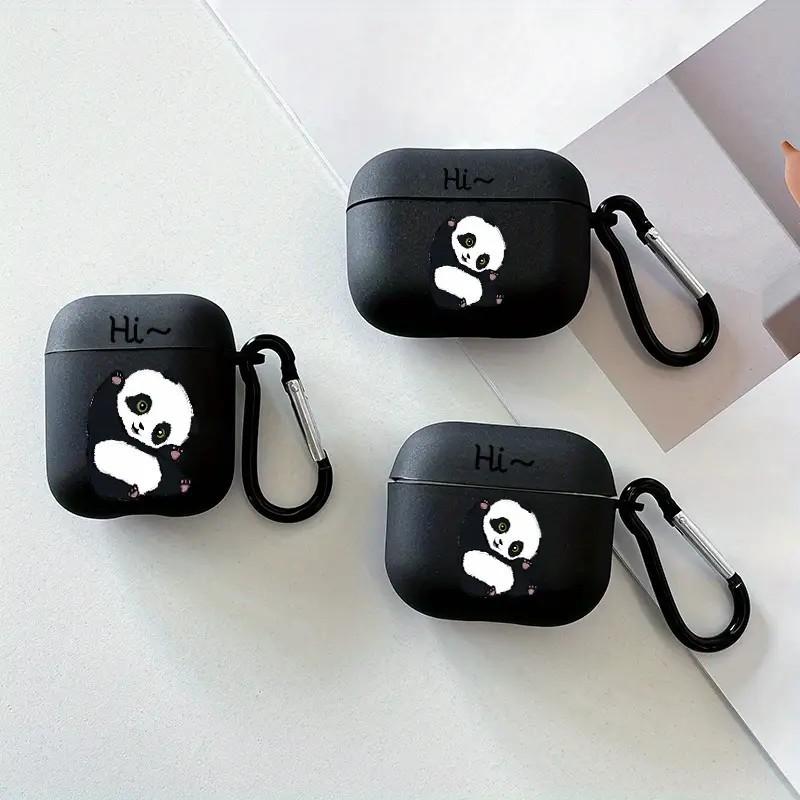 Black panda pattern applies to AirPods 1/1st generation protective case Apple Pro/1 wireless bluetooth headset cover