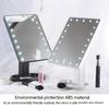 1PC lamp cosmetic mirror, square battery cosmetic mirror, touch-screen cosmetic mirror, sequined dormitory home perfect choice.