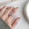 Women's Adjustable Geometric Double Layer Ring - Stackable, Versatile, Simple Temperament, Open Line Design for Index Finger.