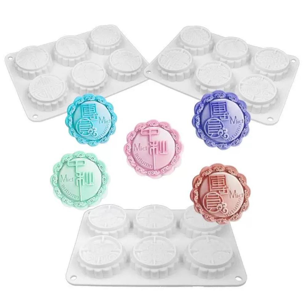 Non-Stick Silicone Mooncake Molds Food-Grade Festival Dessert Molds Mooncake Baking Mold  Cooking