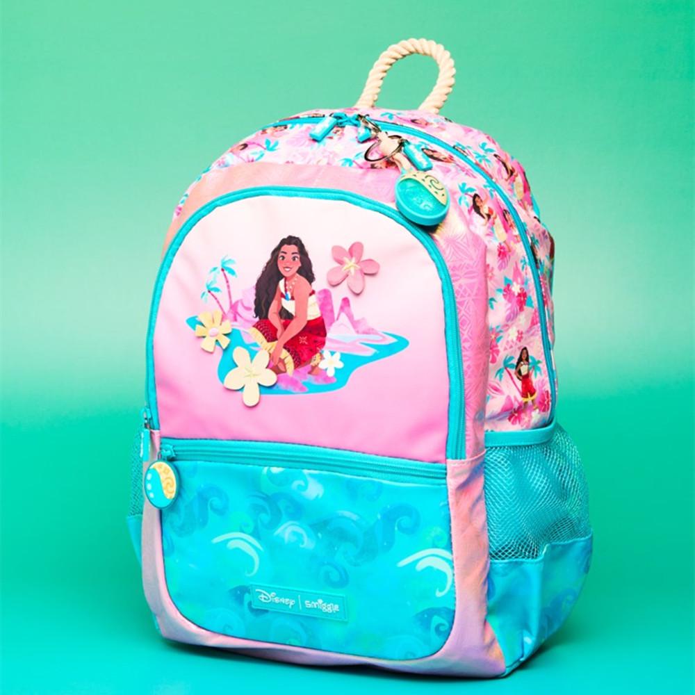 Smiggle Modrý Školní Batoh s Dvojitými Ramenními Popruhy pro 1.-6. třídu - Velký, Dekompresní, Multifunkční Batoh