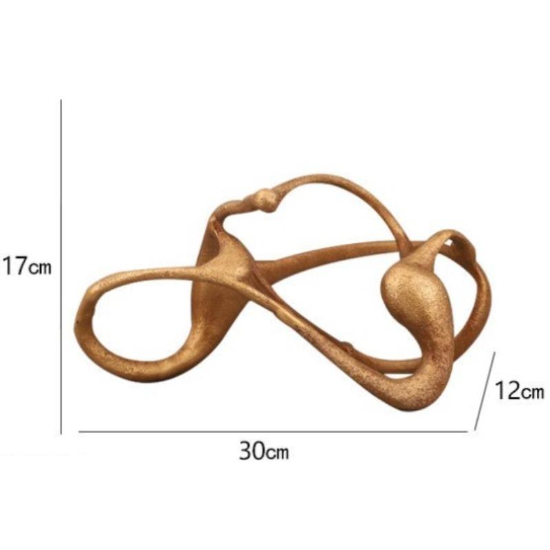

Abstract Ornament Modern Minimalist Sculptures Nordic Miniature Artistic Ornaments Living Room Desktop Decorative Accessories золотой
