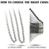 Chain Cycling Road Bike Mountain Bike Bike Chains Bicycle Chains Bicycle Accessories Bicycle Parts