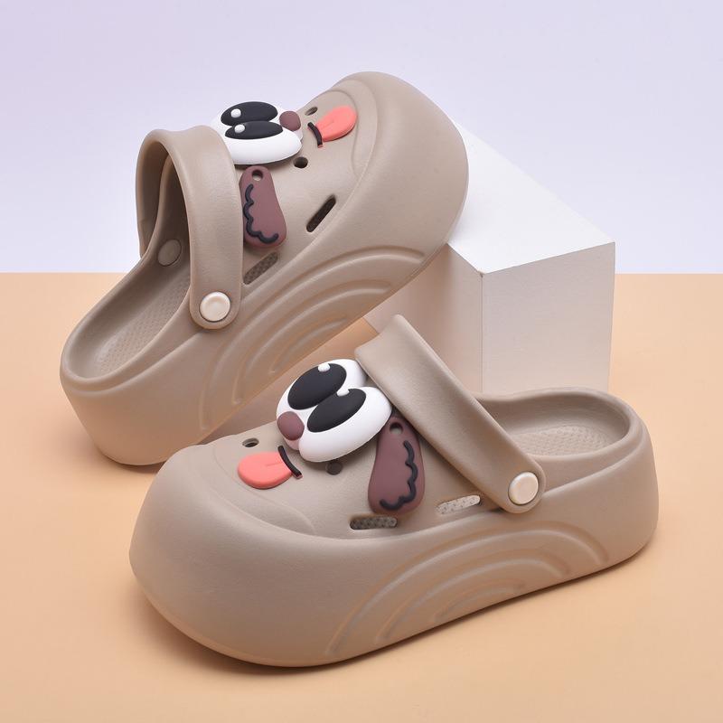 New hole shoes women's platform cute summer beach non-slip bag head breathable outside wear cool slippers