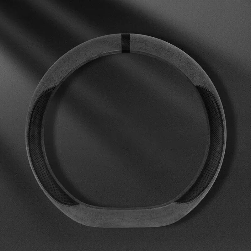 Semišový poťah na všetky ročné obdobia Poťah na volant auta Ultra tenký Protišmykový Tvar D Okrúhly Priedušný Ochranný poťah na volant auta
