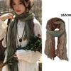 Bohemian Distressed Scarf Womens Crinkled Linen Wrap Desert Styling Headband Fashion Shawl Trendy Summer Accessory Headscarf