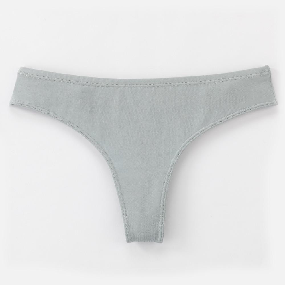 Women's Sensual Brazilian Briefs Low-Rise Solid-Colour Invisible Thong Form-Fitting for a Flattering Silhouette