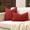 Soft Retro Floral Jacquard Cushion Cover - Without Pillow Insert