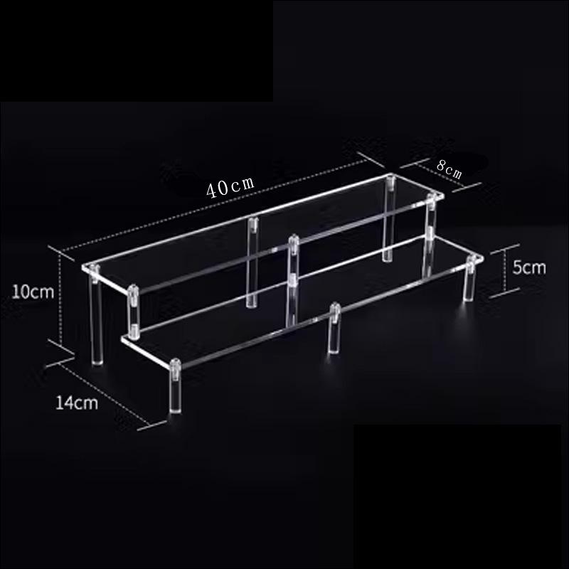 Acrylic Multi-layer Trapezoidal Display Stand for Figures & Jewelry