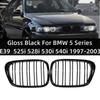 1Pair Front Bumper Kidney Racing Grille For BMW E39 5 Series 528i 525i 540i 1997-2003 Dual Line Sport Grills