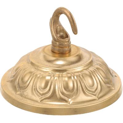 Gadpiparty Vintage Kupfer-Kronleuchter Deckenplatte, Leuchten Baldachin-Set mit Haken Pendelleuchten-Abdeckplatte Pflanzenhaken für Kronleuchter-Montage