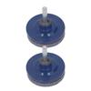 2Pcs Lawn Mower Blade Sharpener Stainless Steel ABS Drill Blade Accessories for Garden Courtyard