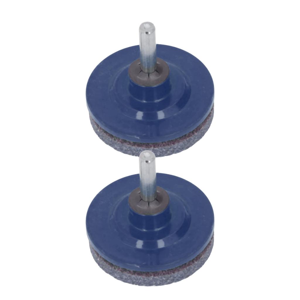 2Pcs Lawn Mower Blade Sharpener Stainless Steel ABS Drill Blade Accessories for Garden Courtyard
