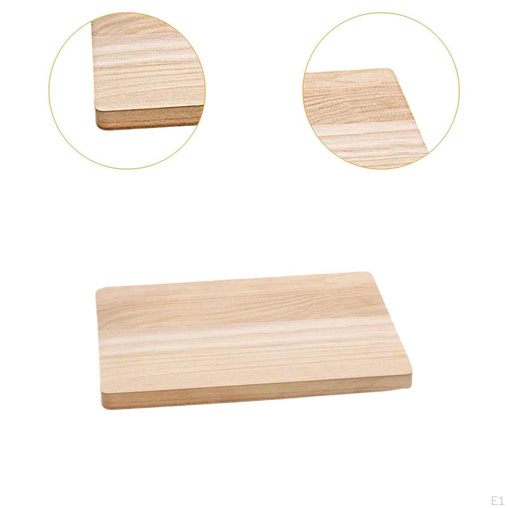 Unfinished Board Blank Wooden Blocks Home Decoration Arts for DIY Crafts Projects Wood Sheets