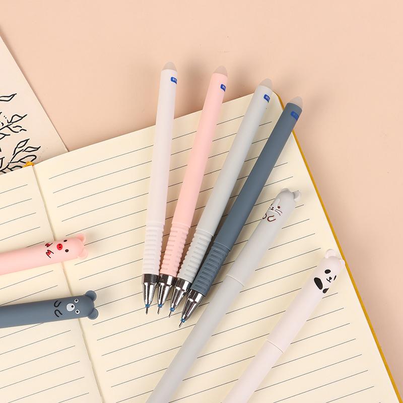 Kawaii Color Erasable Pen Set Cute 0.5Mm Gel Pen Office Accessories School Supplies Stationery