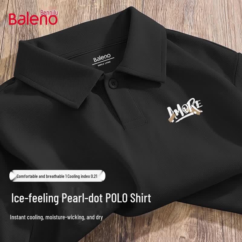 Baleno Men s Ice-Feel Mesh Pique Polo Shirt 2XL