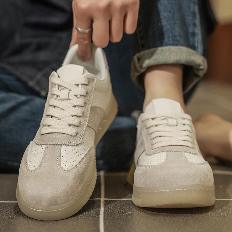 Men's Shoes Summer 2025 New Casual Breathable Sports Board Shoes High-end Versatile Leather Men's Retro Forrest Gump Tide Shoes