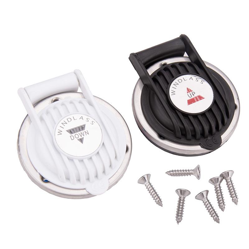 Marine Anchor Winch Foot Switches – Compact Stainless Steel Up & Down Controller for Boat Windlass