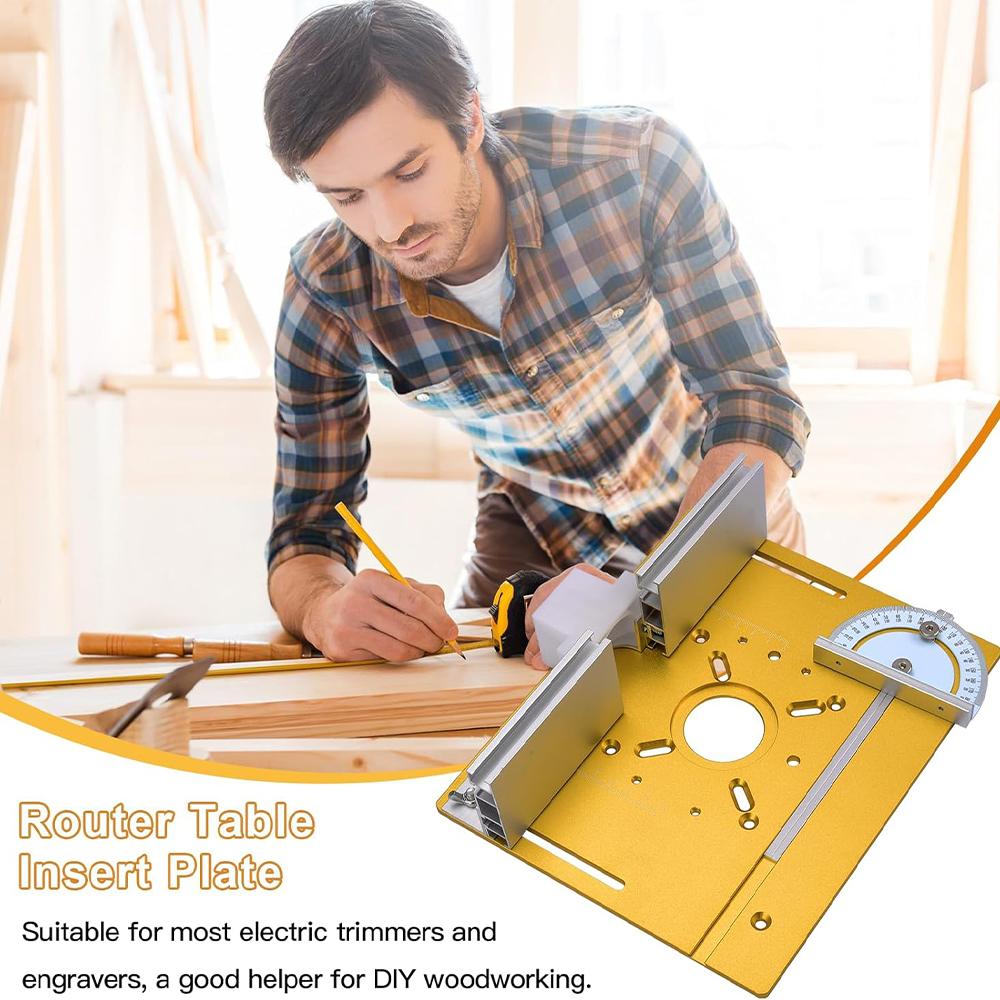 Woodworking Router Lift Tools Kit Aluminum Alloy Table