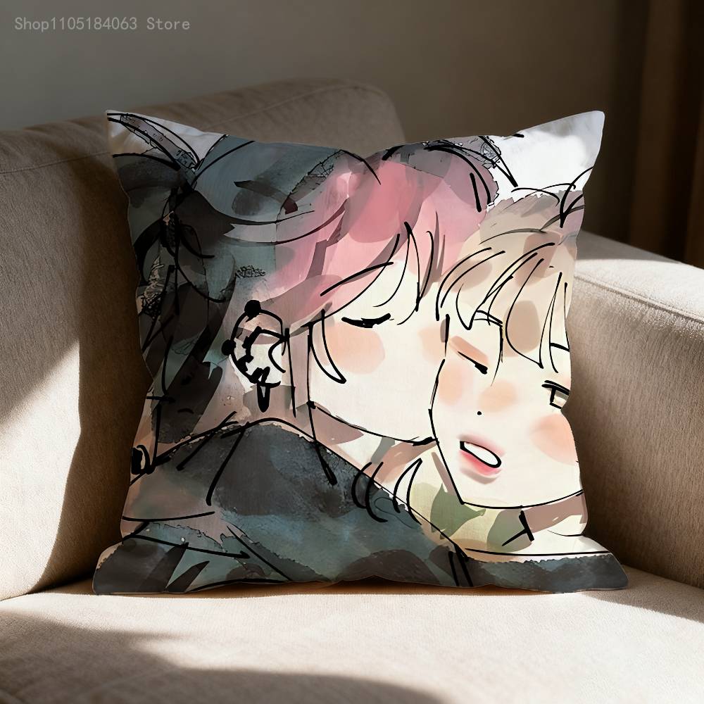 FFakemink VVincenzo Pillow Case For Sofa Decor Car Office Room Printing Cushion Cover Decorations and Protector