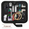 37-Piece Guitar Repair Kit: Instrument Care, String Change Tools, Sanding Files, Measuring Ruler, String Winder.