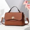 Stylish Pu Mini Square Shoulder Bag For Women With Trendy Crossbody Design In Black Pink And Khaki