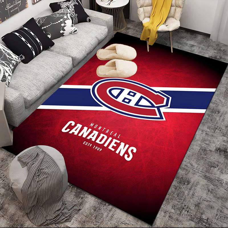 Canadiens Hockey Team Area Rug Suitable for Indoor And Outdoor,Carpets for Kitchens, Homes, Offices, Living Rooms,Home Decor,Christmas Gift