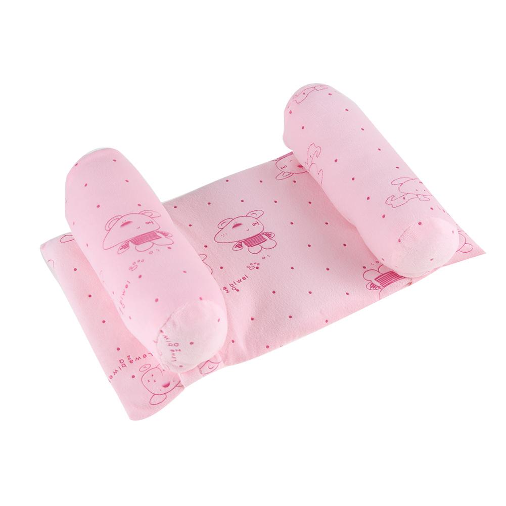 Baby Pillow Anti Roll Cotton Infant Sleep Prevent Flat Head Cushion for Newborn