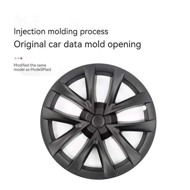 4PCS HubCap Performance Replacement for Tesla Model 3 Wheel Cover 18Inch Automobile Hub Cap Full Rim Cover Accessories 2019-2025