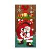 Ornaments Santa Claus Decoration 90x185cm Christmas Door Cover Christmas Hanging Cloth  Porch Home