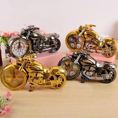 Kreativní Motocyklový Budík Stolní hodiny Kreativní domácí dárek k narozeninám Cool Clock (Typ kola byl náhodný)