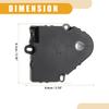 HVAC Heater Blend Door Actuator No.89018676 - Car Air Door Actuator Replacement - for Chevrolet Trailblazer 2003-2009 Plastic Black - 1 Pc