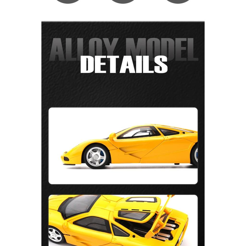 1/32 McLaren F1 XP4 XP5 1933 Supercar Alloy Die Casting Model Car Trendy Toy Ornament Indoor Decoration Hobby Collection Present