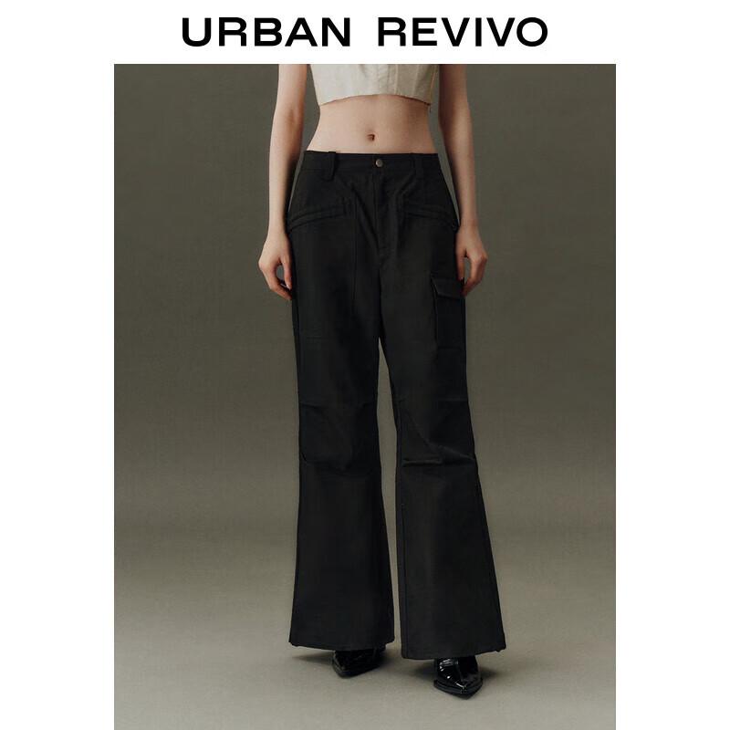 UR 2024 Spring Women's Multi-Pocket Wide-Leg Pants