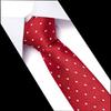 Men's 7.5cm Jacquard Polyester Striped Tie for Formal Business or Interviews