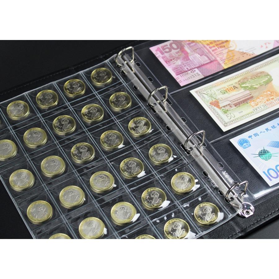 Large Capacity Stamp Collection Book, Paper Coin Collection Book, with Dust Cover, Expandable Capacity, Christmas Gift, Stocking Stuffers