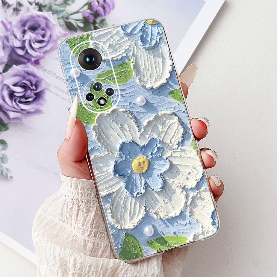For Honor 50 Pro Case RNA-AN00 Cute Cat Lion Painted Cover Soft Slim Phone Case For Honor 50 Honor50 Pro 50Pro Back Cover Fundas