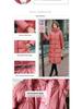 2024 Women's High-End Over-Knee White Goose Down Winter Coat