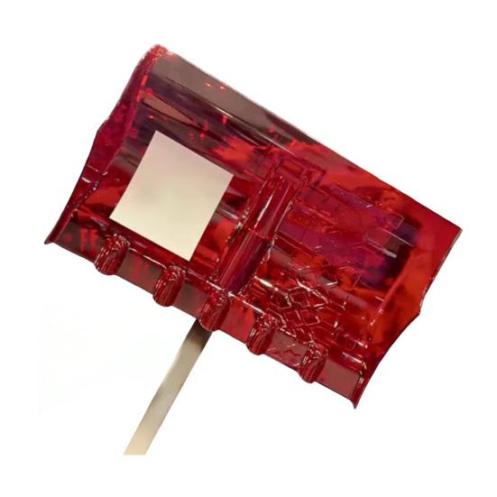 

Снеговая лопата 18-дюймовое ударопрочное лезвие 15-дюймовая ширина захвата Зимний снегоуборщик Многоцелевой инструмент для улицы красный