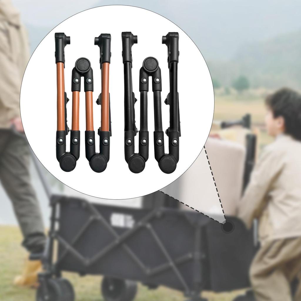 Folding Wagon Push Handle Universal Detachable Beach Cart Accessories Easy Installation Utility Wagon Handle Replace Part