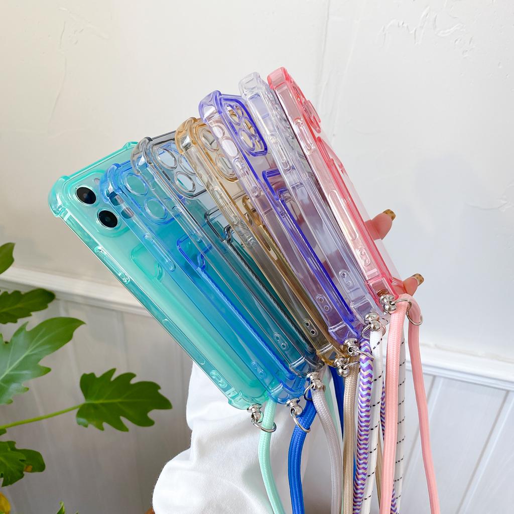 Crossbody Lanyard Hang Strap Case For iPhone 15 14 11 12 13 Pro Max XS 8 7 Plus X XR SE Shockproof Card Holder Wallet Cover
