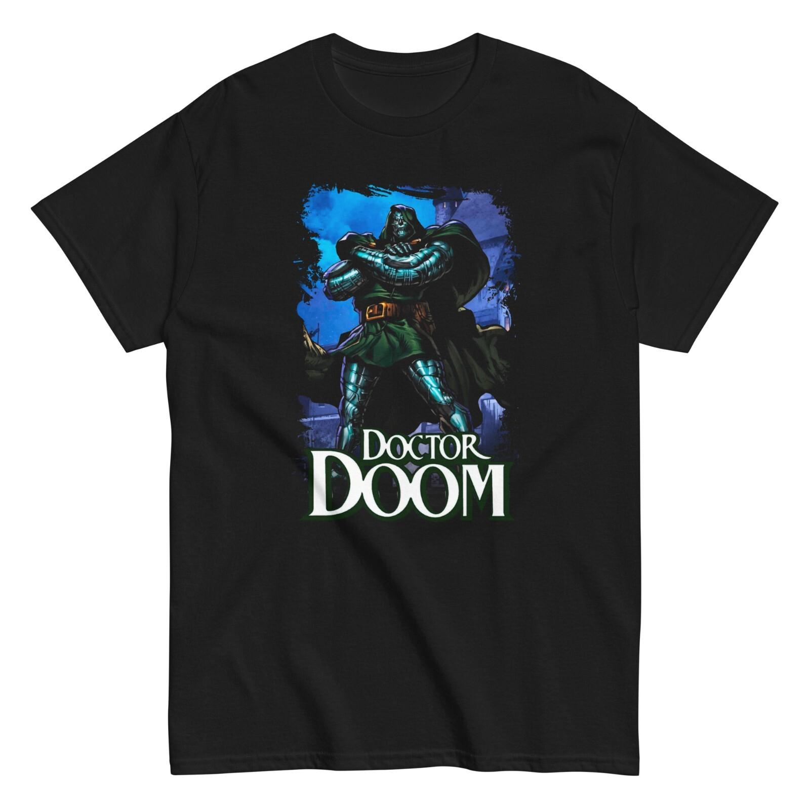 Doctor Doom Animated T Shirt Mens Licensed Marvel Comic Book Tee New X-Men Black S