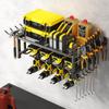Premium Multi-Layer Wrought Iron Tool Rack for Drill Bits, Hammers, and Screwdrivers
