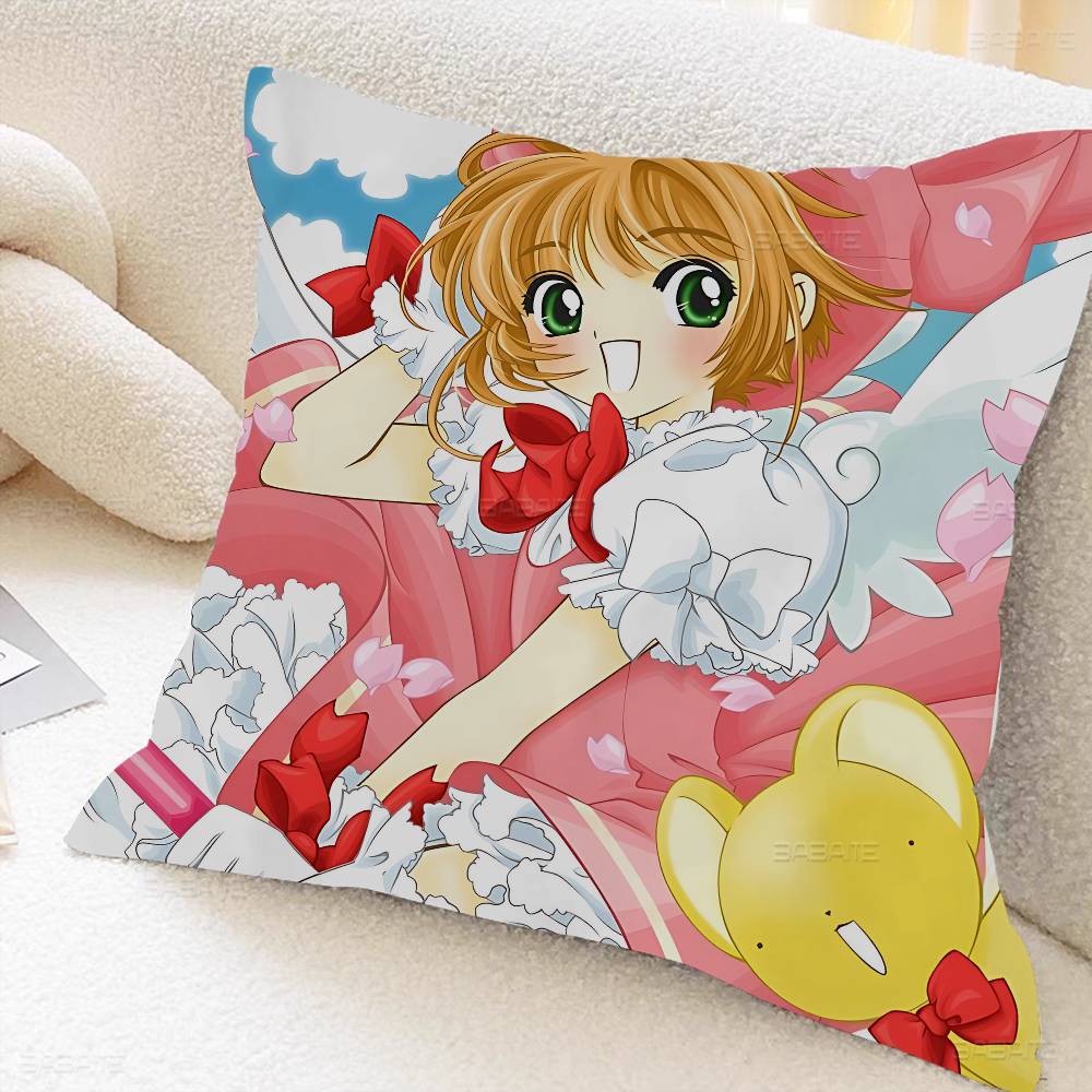 Cardcaptor Anime Sakura Personalized Picture Text Home Decorative Pillows Household Gifts Xcm