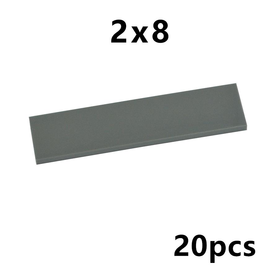 

DIY Building Blocks Figure Bricks Smooth 2x8 Educational Creative Toys for Children Size Compatible With Brand