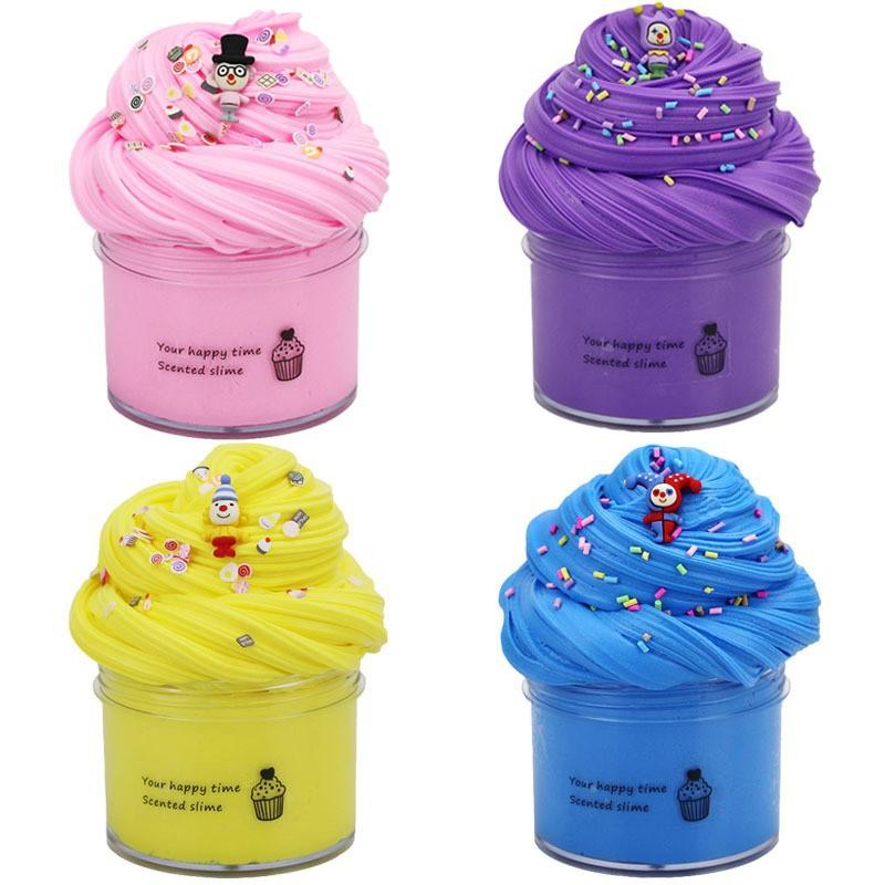 Slime Set with 4-Pack Butter Slimes Soft Slime Toys Safe Color Toys Super Soft and Non-Stick DIY Surprise Slimes