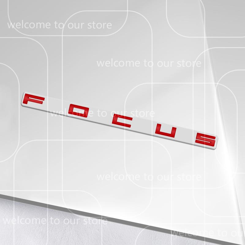 LLC3 3D For Ford Focus 2 3 4 MK2 MK3 MK4 ST Car Sticker Zinc Alloy Emblem Body Accessories Styling Metal Rear Trunk Badge Decal