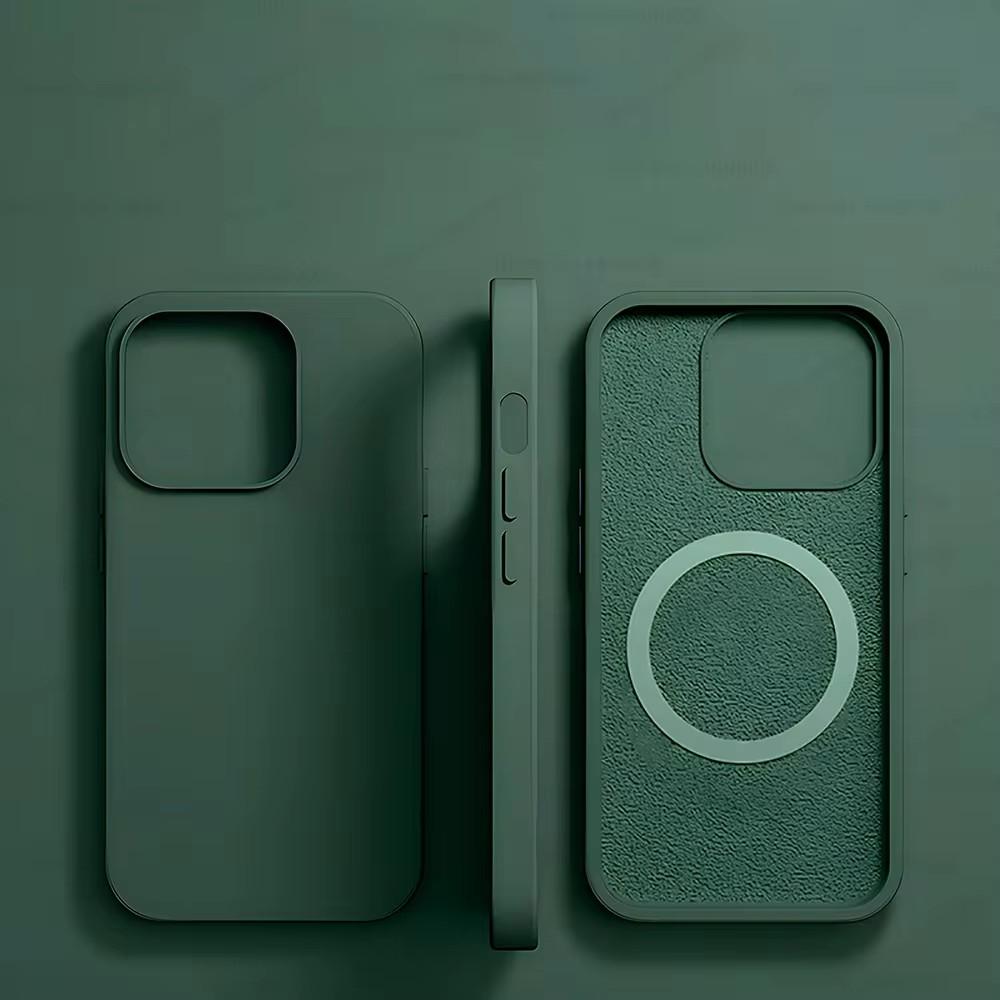 

For Apple iPhone 16 Pro Max 16 Plus For Magsafe Magnetic Liquid Silicone Cases Shockproof Wireless Charging Soft Cover For iPhone 16 Pro