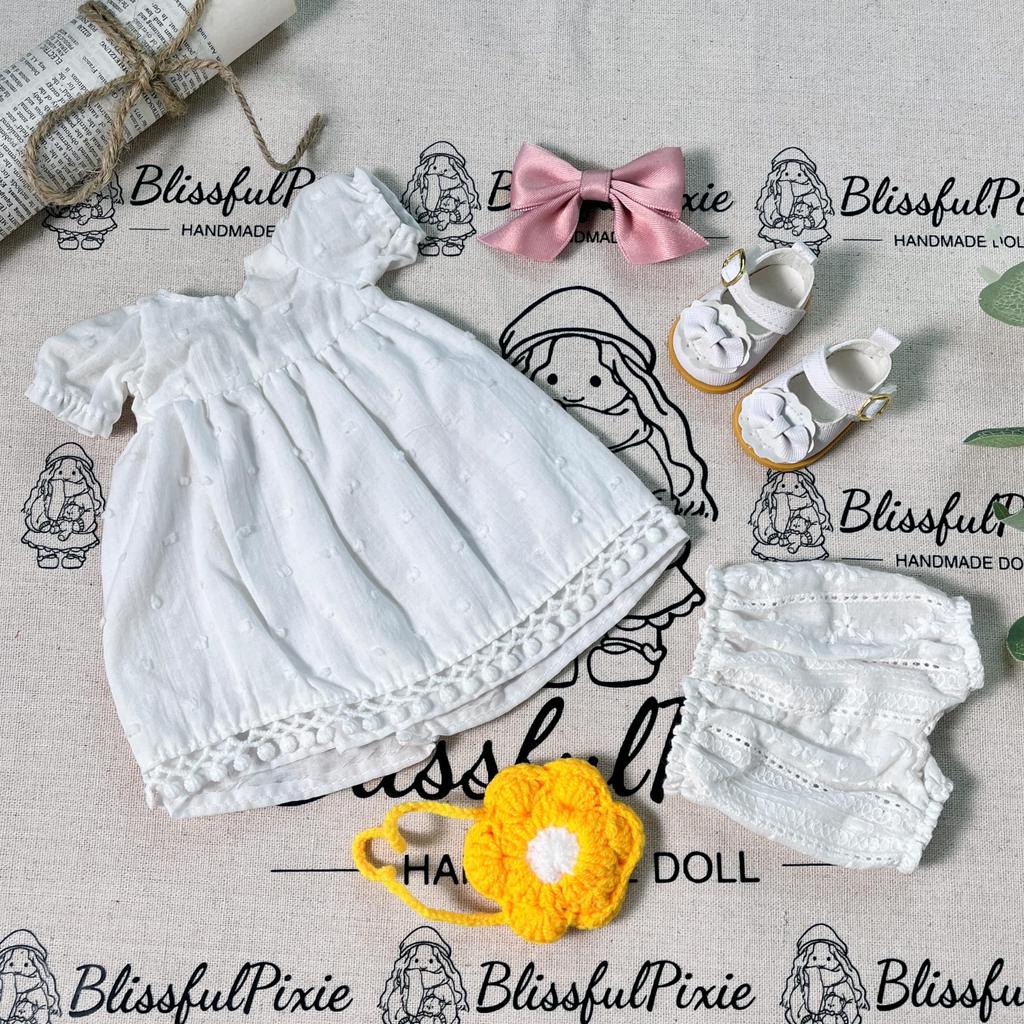 BlissfulPixie Handmade Waldorf Doll Clothes 30cm Clothing Set with Nice Box for Girls Christmas Birthday Gift Fairy Clothes Accessories -