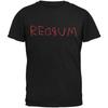 Tee's Plus Halloween Horror Redrum Black Adult T-Shirt